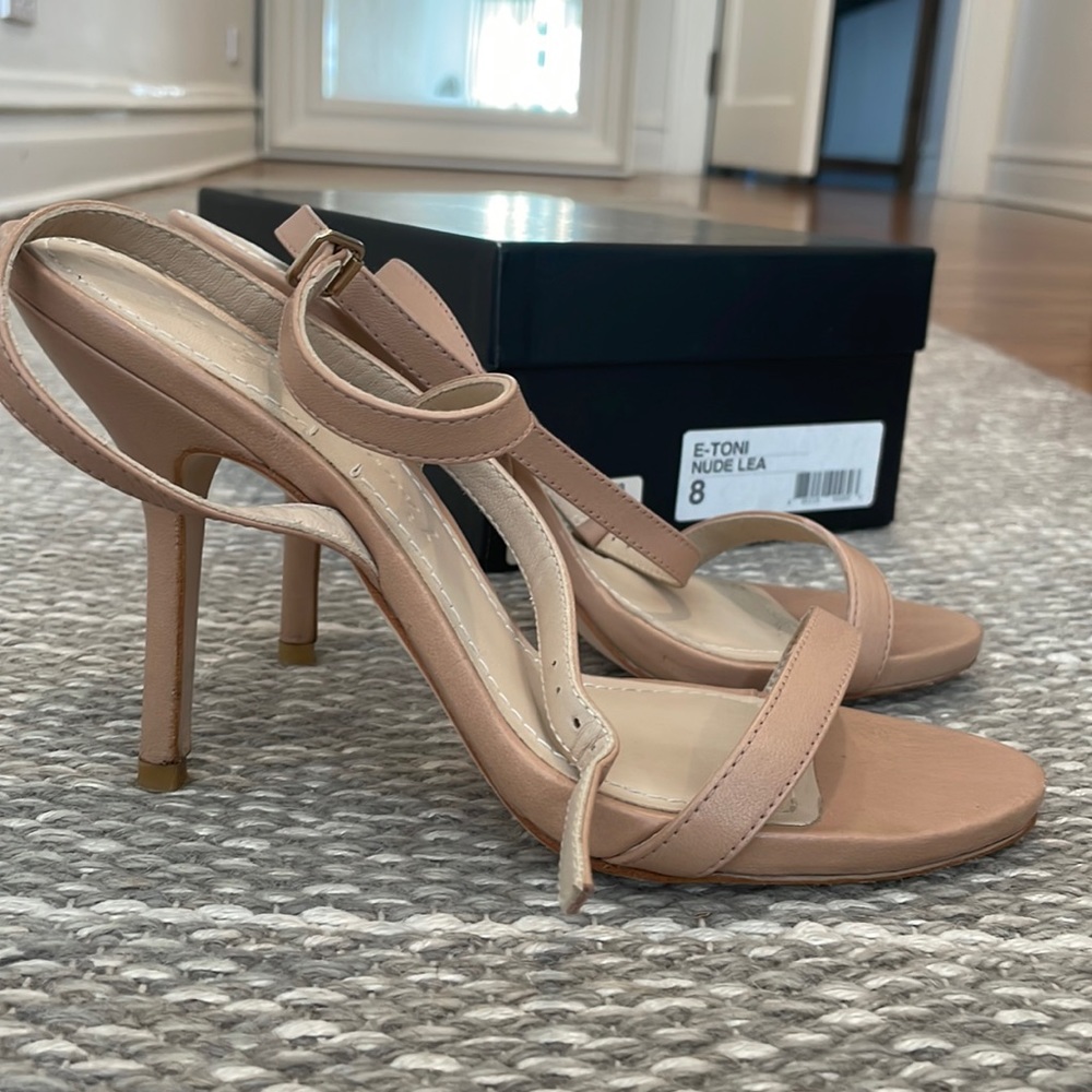 Elizabeth and James nude strappy sandals